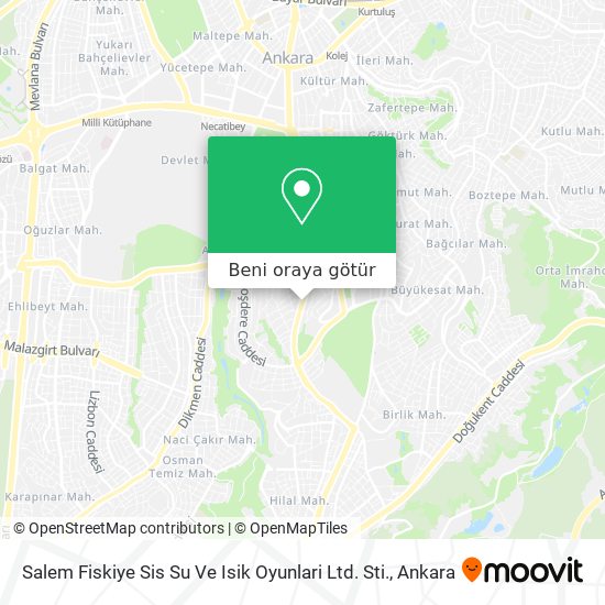 Salem Fiskiye Sis Su Ve Isik Oyunlari Ltd. Sti. harita