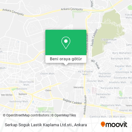 Serkap Soguk Lastik Kaplama Ltd.sti. harita