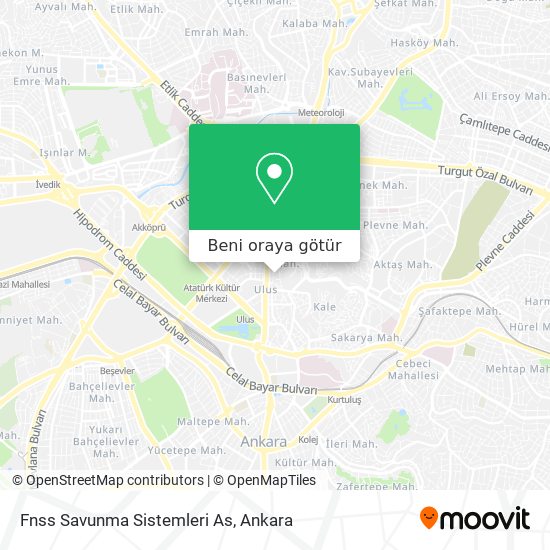 Fnss Savunma Sistemleri As harita