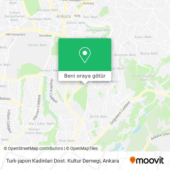 Turk-japon Kadinlari Dost. Kultur Dernegi harita