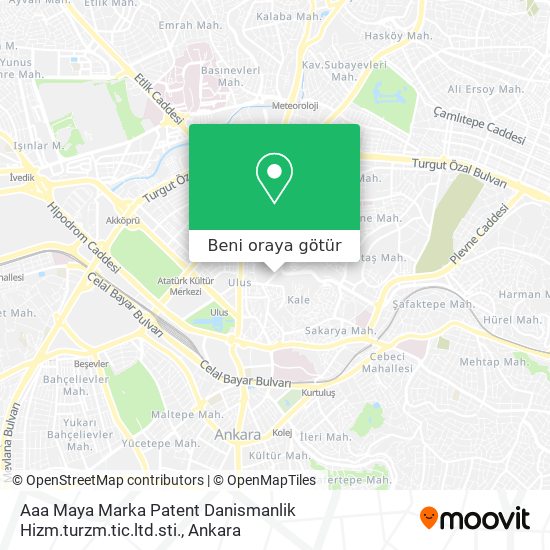 Aaa Maya Marka Patent Danismanlik Hizm.turzm.tic.ltd.sti. harita