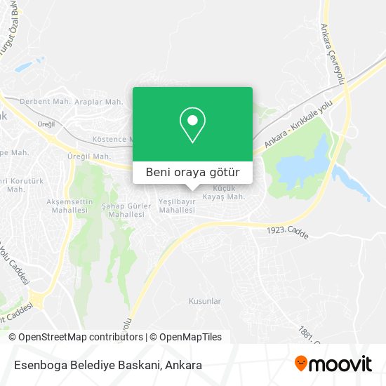 Esenboga Belediye Baskani harita