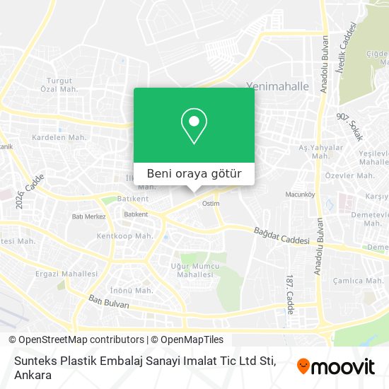 Sunteks Plastik Embalaj Sanayi Imalat Tic Ltd Sti harita