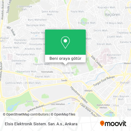 Elsis Elektronik Sistem. San. A.s. harita