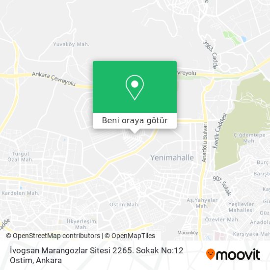 İvogsan Marangozlar Sitesi 2265. Sokak No:12 Ostim harita