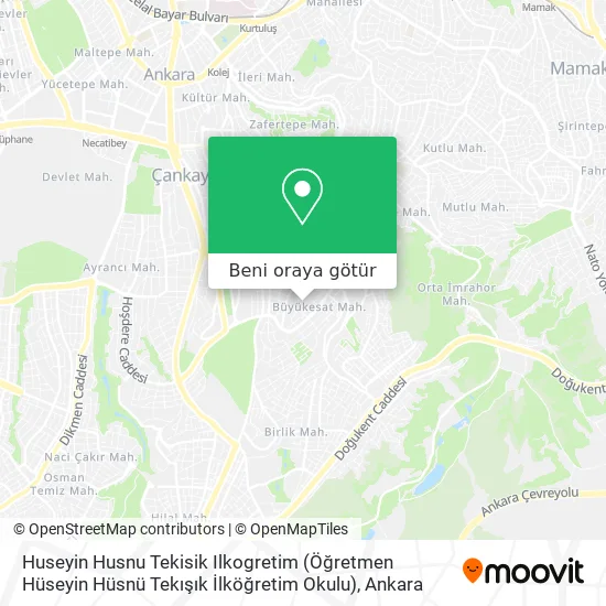 Huseyin Husnu Tekisik Ilkogretim (Öğretmen Hüseyin Hüsnü Tekışık İlköğretim Okulu) harita