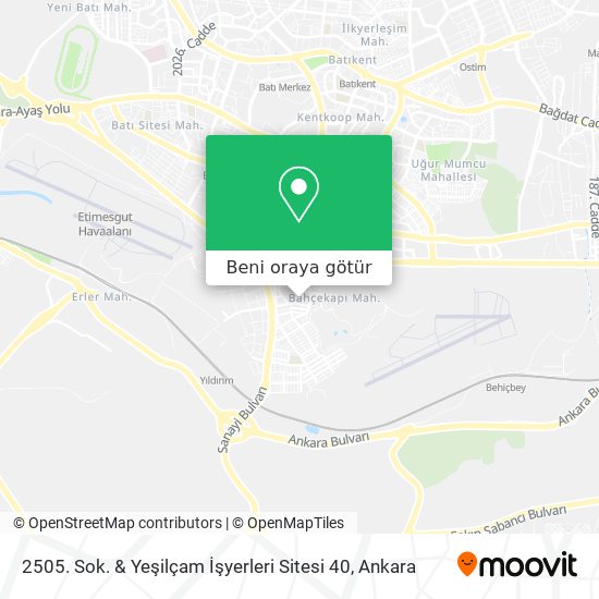 2505. Sok. & Yeşilçam İşyerleri Sitesi 40 harita