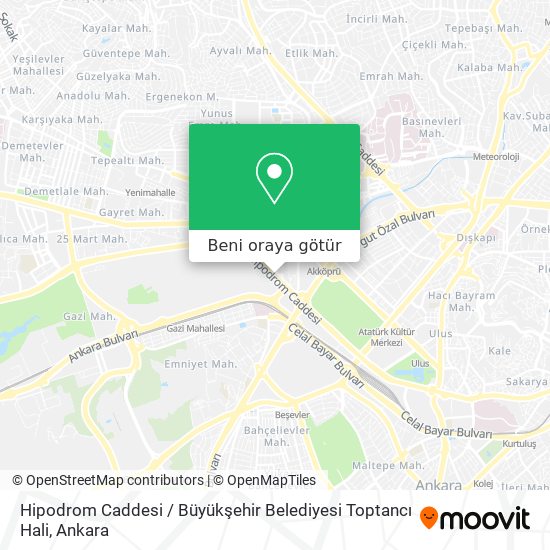 Hipodrom Caddesi / Büyükşehir Belediyesi Toptancı Hali harita