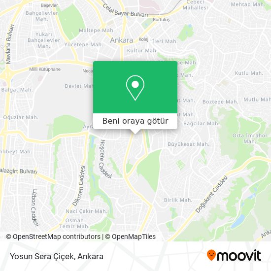 Yosun Sera Çiçek harita