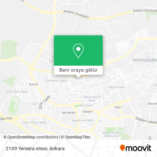 2109 Yersera sitesi harita