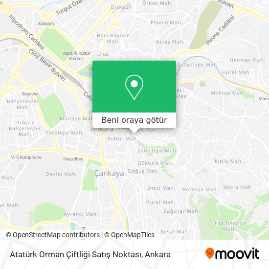 Atatürk Orman Çiftliği Satış Noktası harita