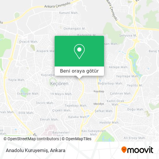 Anadolu Kuruyemiş harita