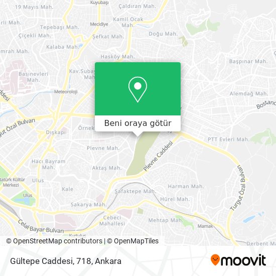 Gültepe Caddesi, 718 harita