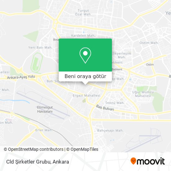 Cld Şirketler Grubu harita