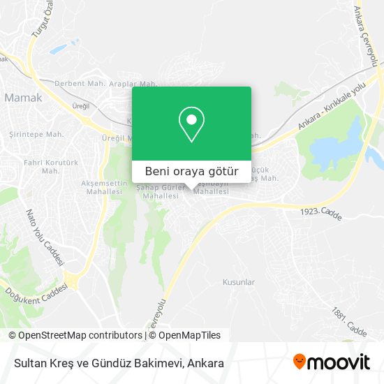 Sultan Kreş ve Gündüz Bakimevi harita