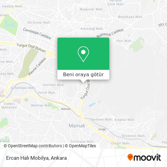 Ercan Halı Mobilya harita