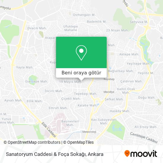 Sanatoryum Caddesi & Foça Sokağı harita