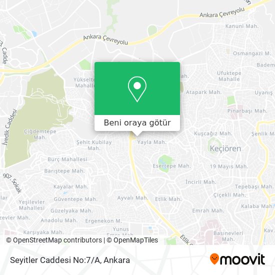 Seyitler Caddesi No:7/A harita