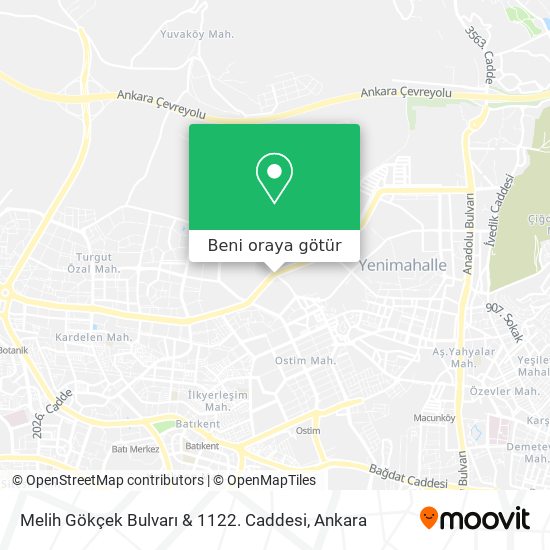 Melih Gökçek Bulvarı & 1122. Caddesi harita