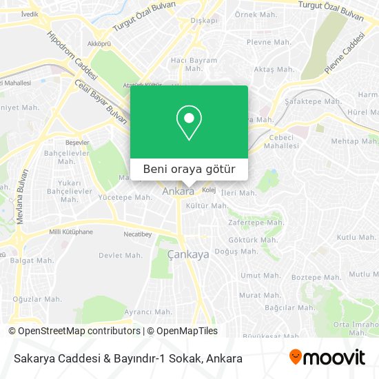 Sakarya Caddesi & Bayındır-1 Sokak harita