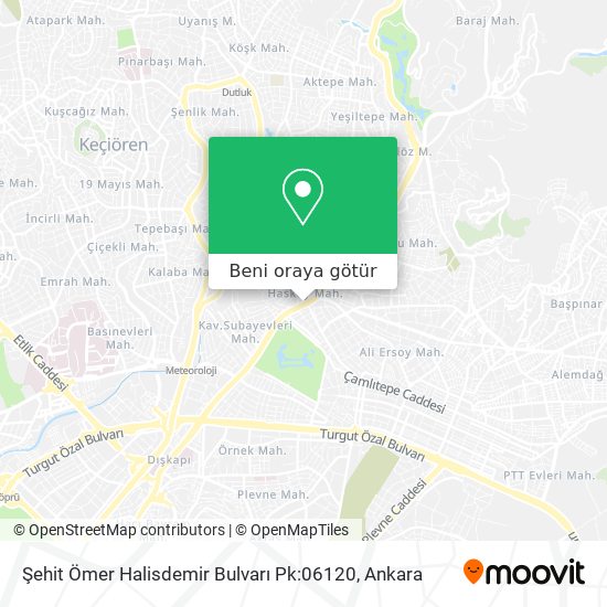 Şehit Ömer Halisdemir Bulvarı Pk:06120 harita