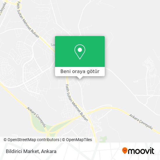 Bildirici Market harita