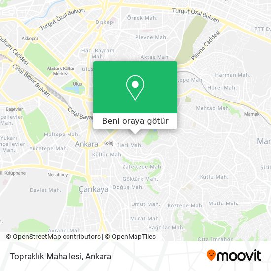 Topraklık Mahallesi harita