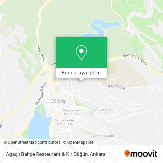 Ağaçlı Bahçe Resteurant & Kır Düğün harita