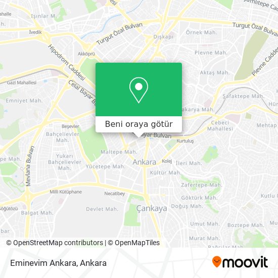 Eminevim Ankara harita