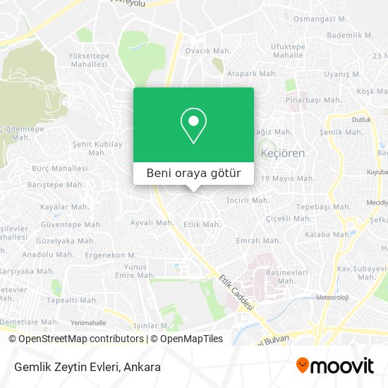 Gemlik Zeytin Evleri harita