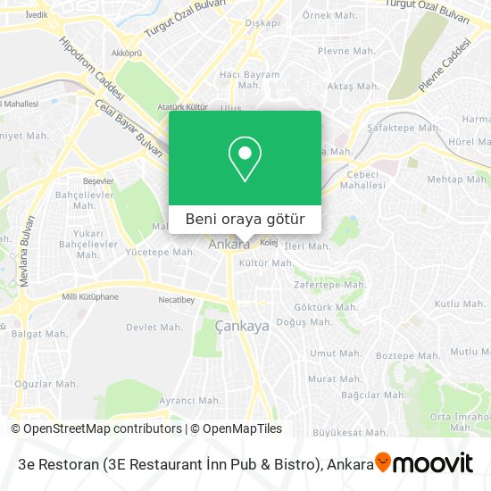 3e Restoran (3E Restaurant İnn Pub & Bistro) harita