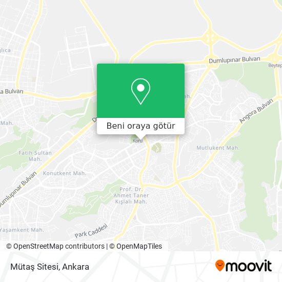Mütaş Sitesi harita