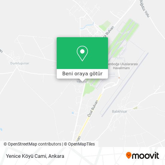 Yenice Köyü Cami harita