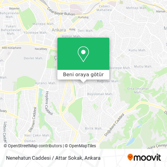 Nenehatun Caddesi / Attar Sokak harita