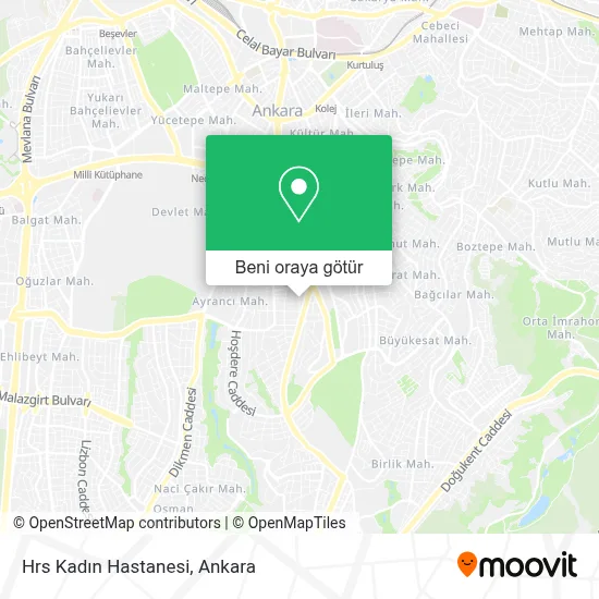 Hrs Kadın Hastanesi harita