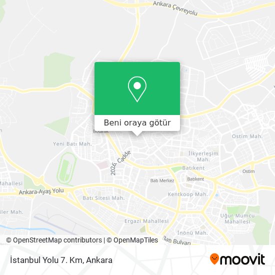 İstanbul Yolu 7. Km harita