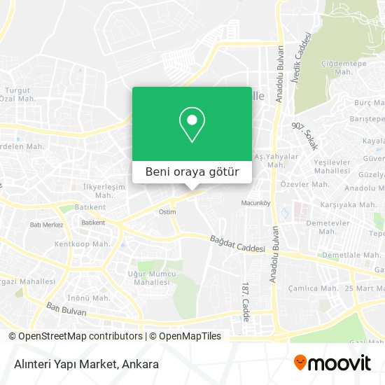 Alınteri Yapı Market harita