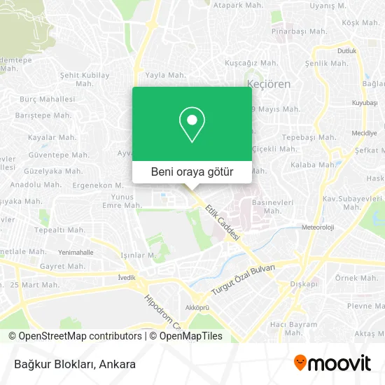 Bağkur Blokları harita