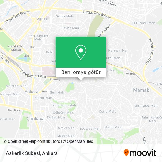 Askerlik Şubesi harita
