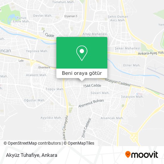 Akyüz Tuhafiye harita