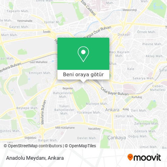 Anadolu Meydanı harita