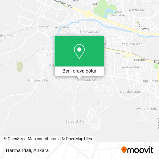Harmandalı harita