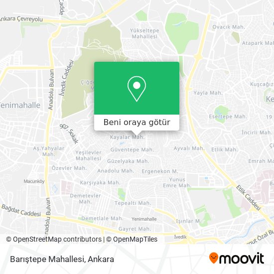 Barıştepe Mahallesi harita