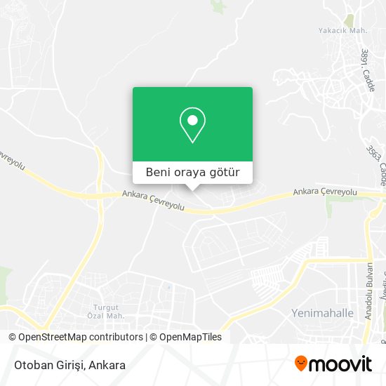 Otoban Girişi harita