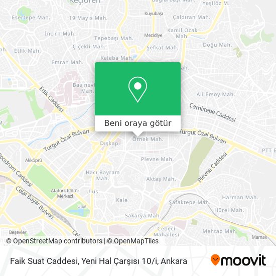 Faik Suat Caddesi, Yeni Hal Çarşısı 10 / i harita