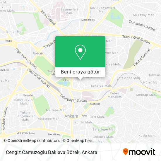 Cengiz Camuzoğlu Baklava Börek harita