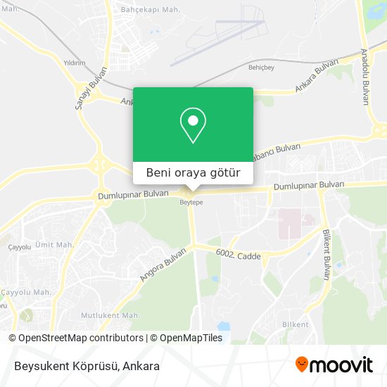 Beysukent Köprüsü harita