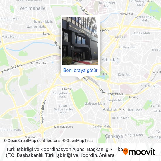 Türk İşbirliği ve Koordinasyon Ajansı Başkanlığı - Tika harita