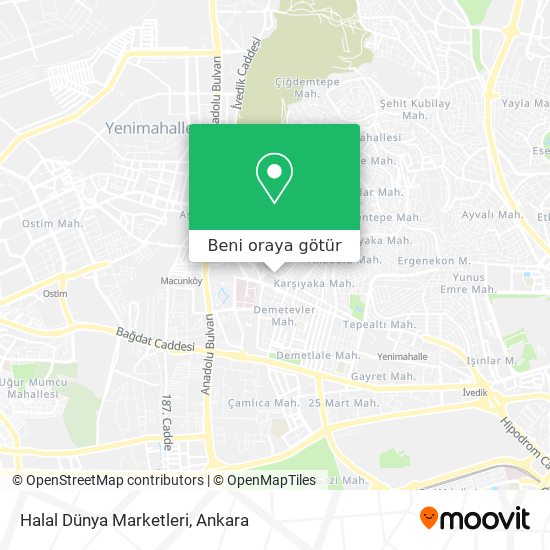 Halal Dünya Marketleri harita