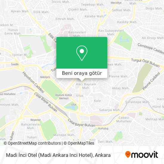Madi İnci Otel (Madi Ankara Inci Hotel) harita